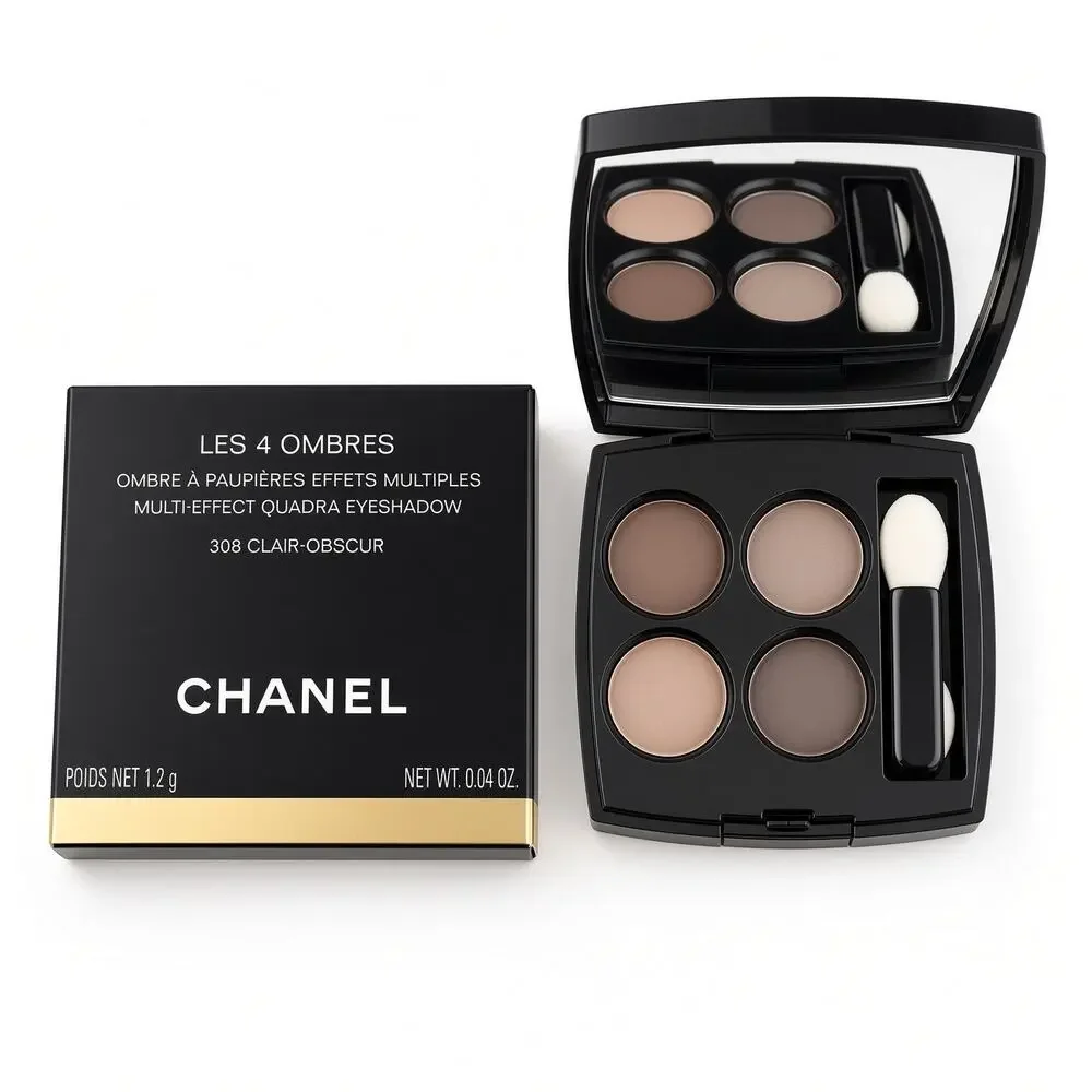 MSRP $74 | Chanel 4 Ombres Multi-Effect Quadra Eyeshadow in 308 Clair-Obscur